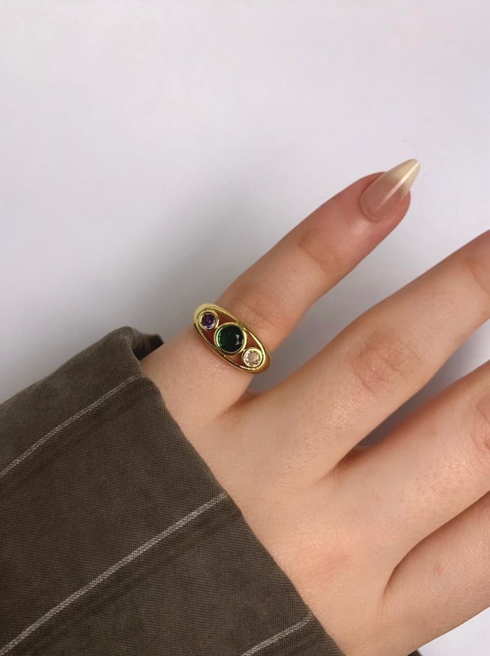 Colorful Gemstone pinky