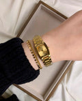 Seifco gold square watch