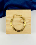 Gold chain bracelet