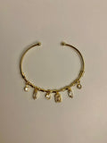 Charm gold bracelet