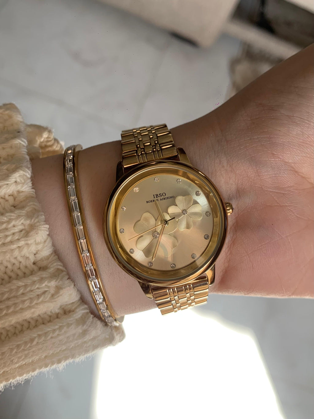 ibso watch Elegant floral
