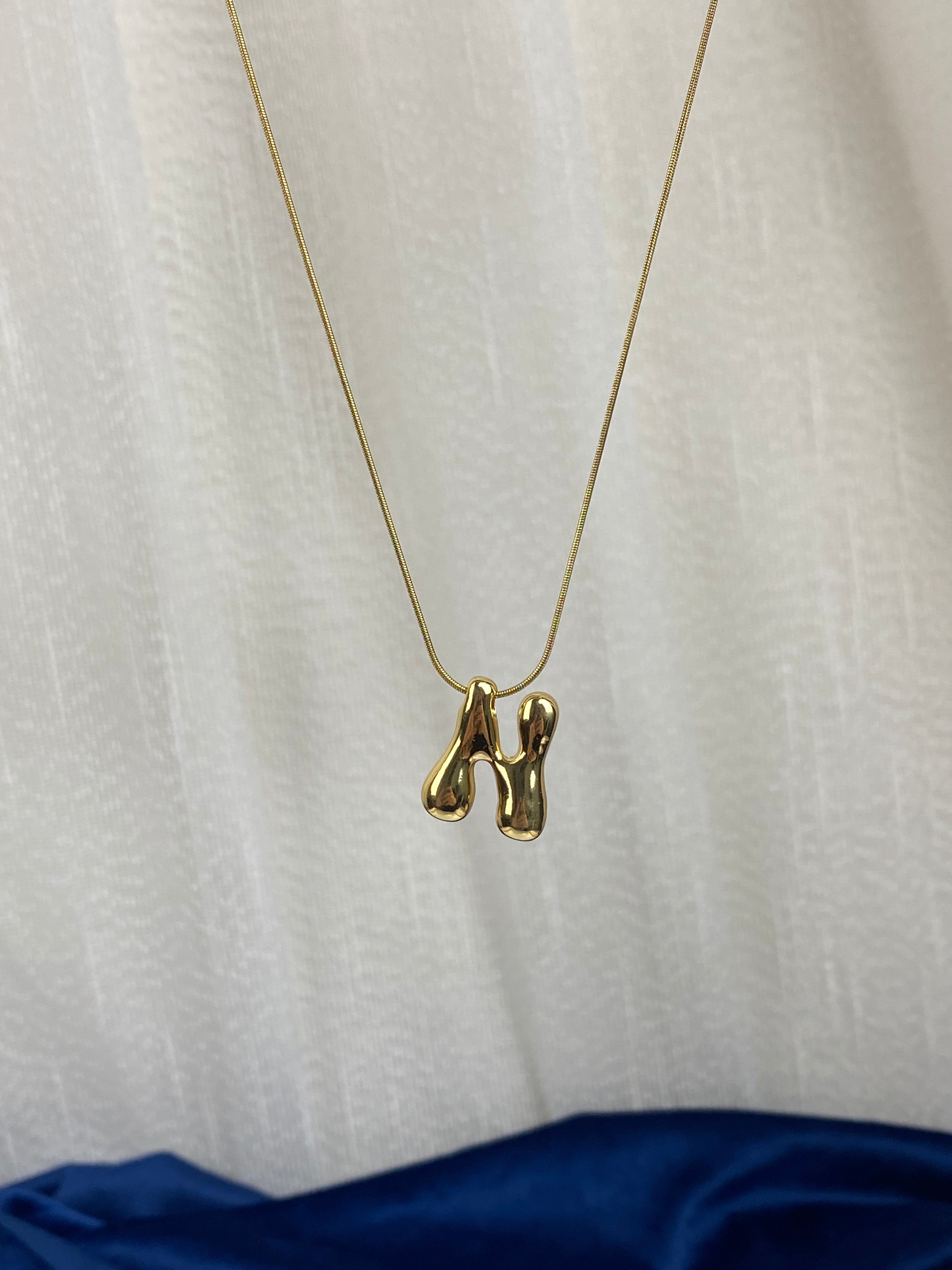 Gold bubble Necklace