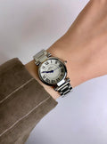 Ibso circle silver watch