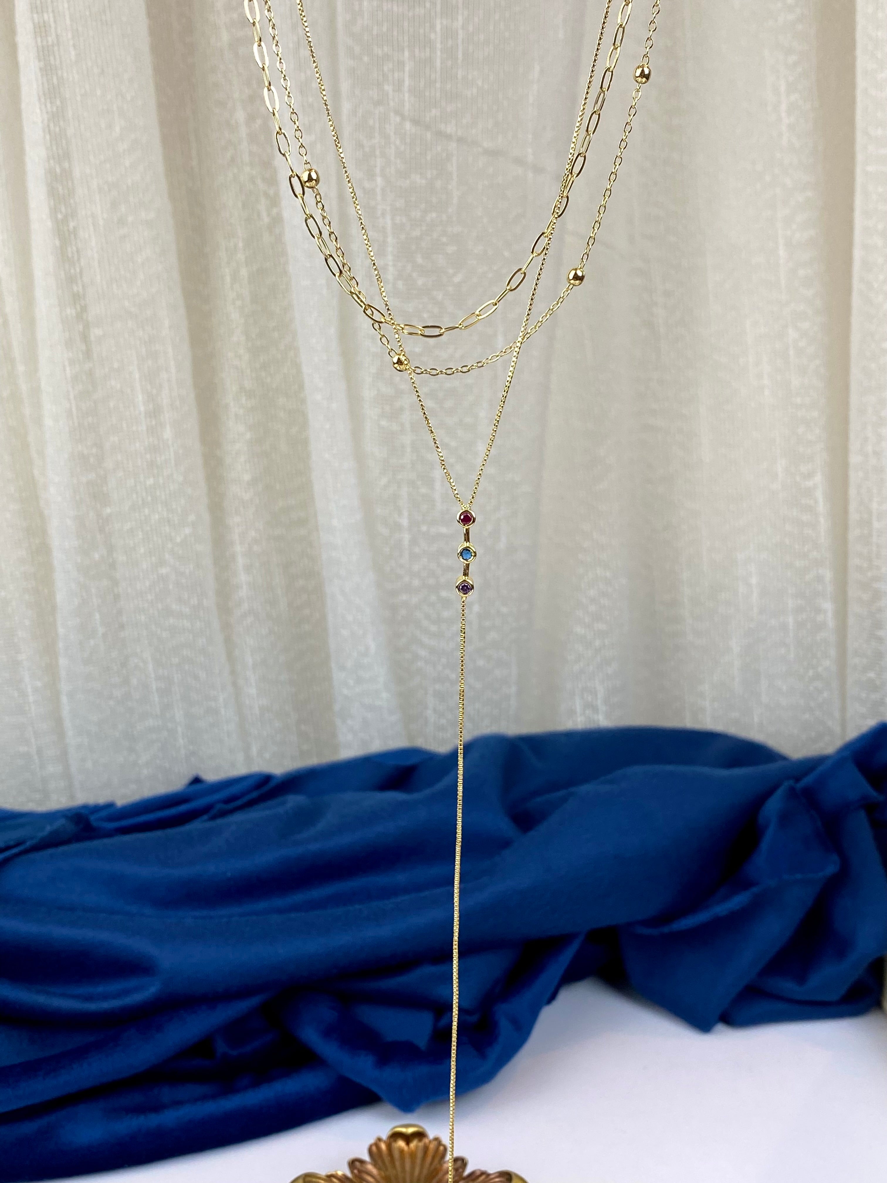 3 layeres Colorful drop