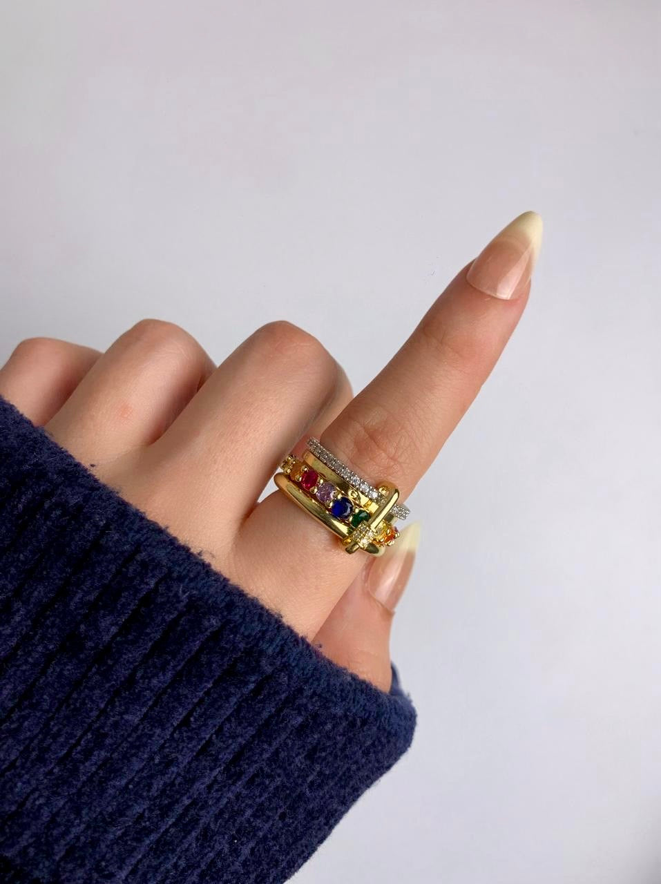 Colored layers Ring