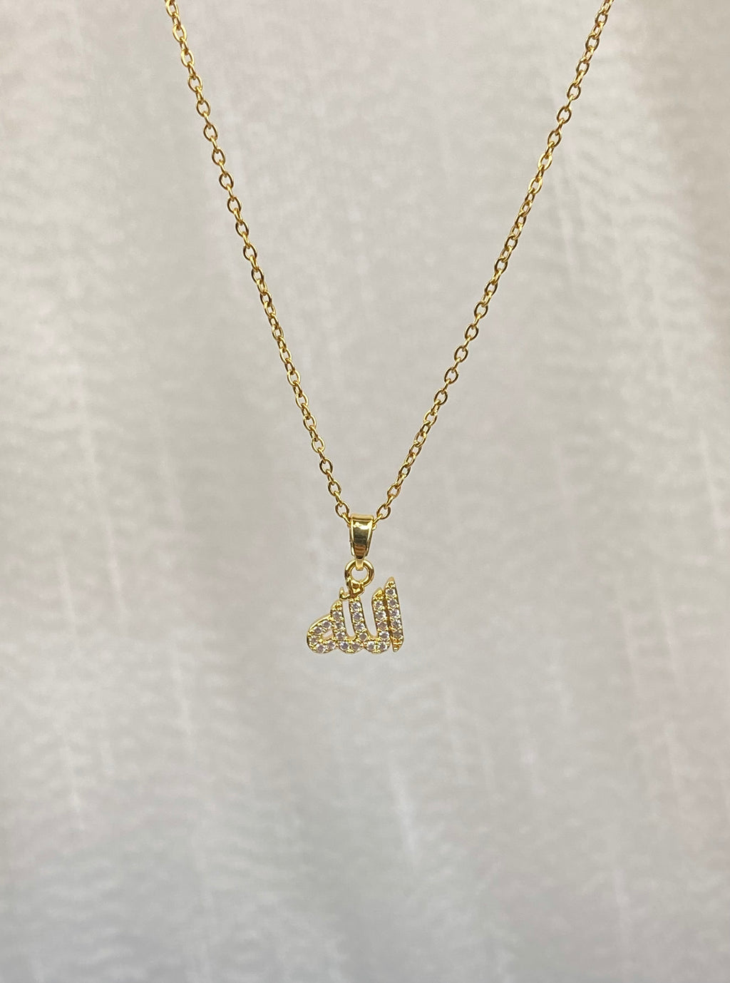 Allah diamond necklace