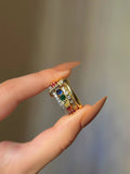 Colored layers ring