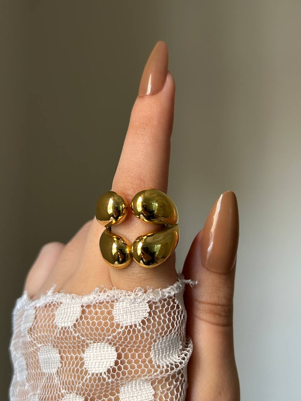 Golden Hearts Ring