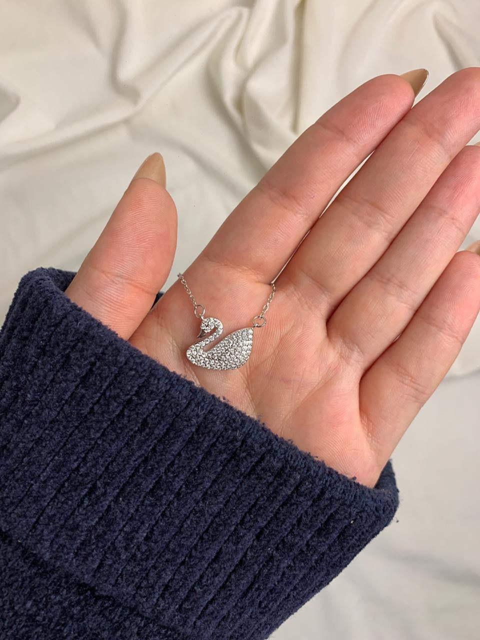 swarovski necklace aesthetic