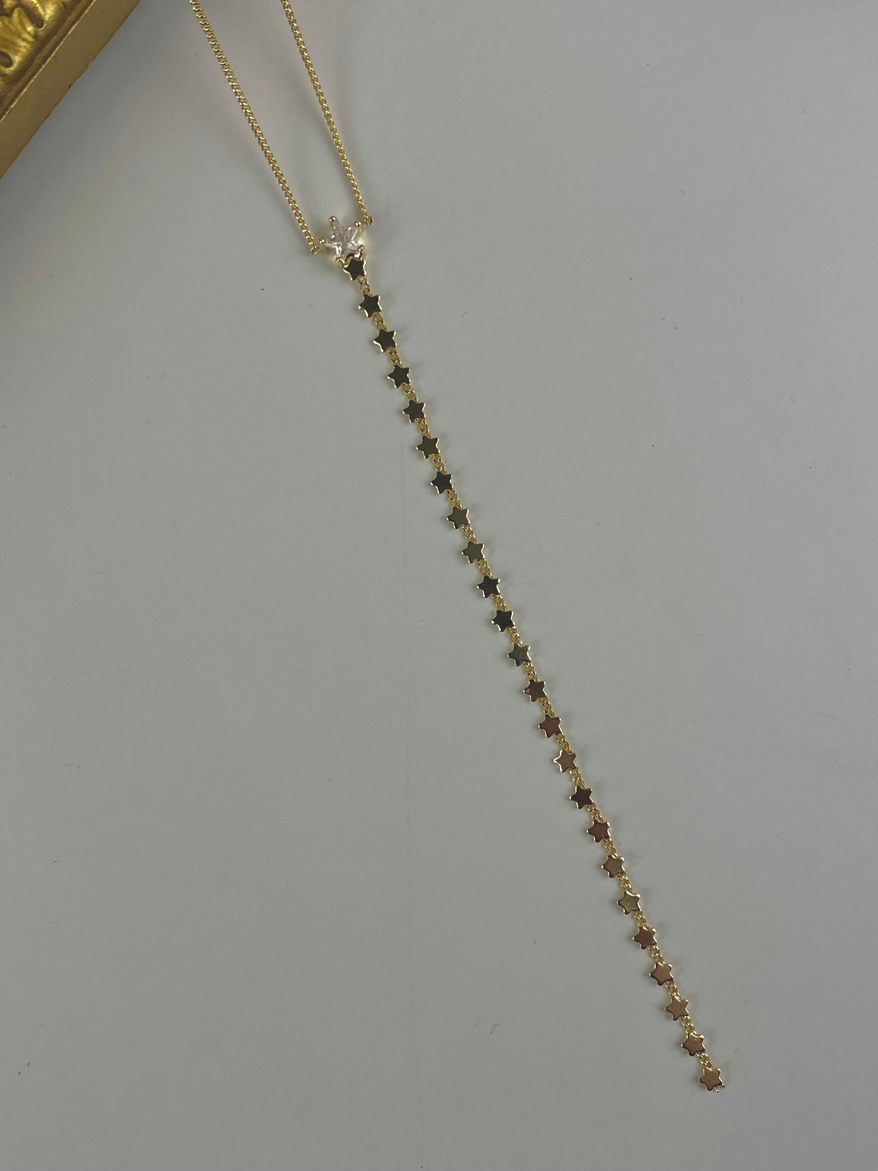 Stars drop necklace