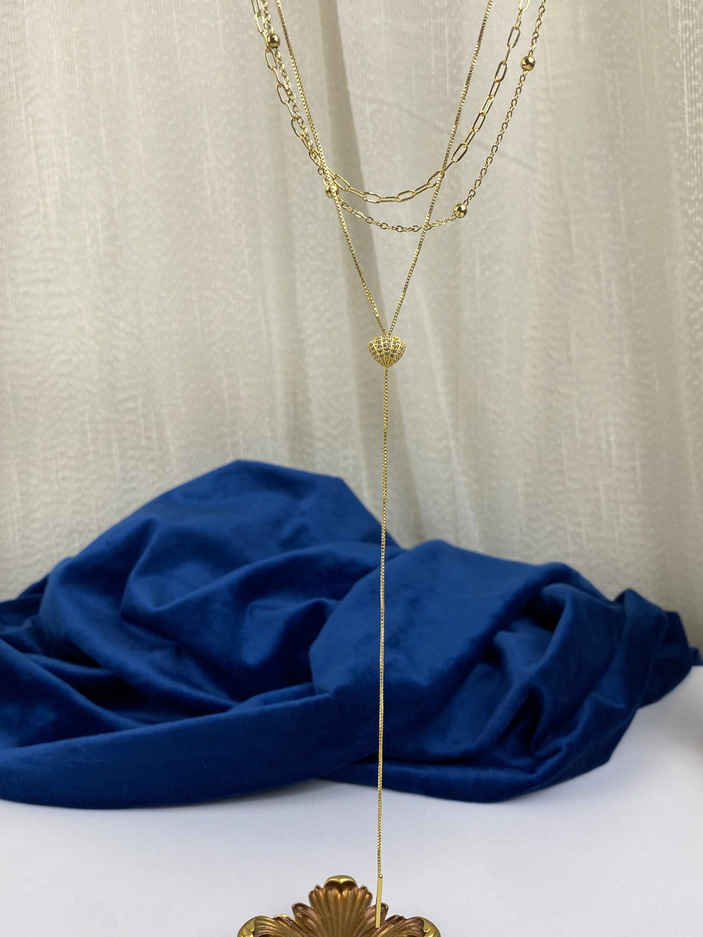 3Layers gold necklace