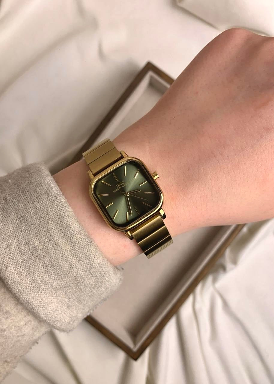 Ibso Gold Square Watch