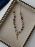 sea animal gold rope necklace