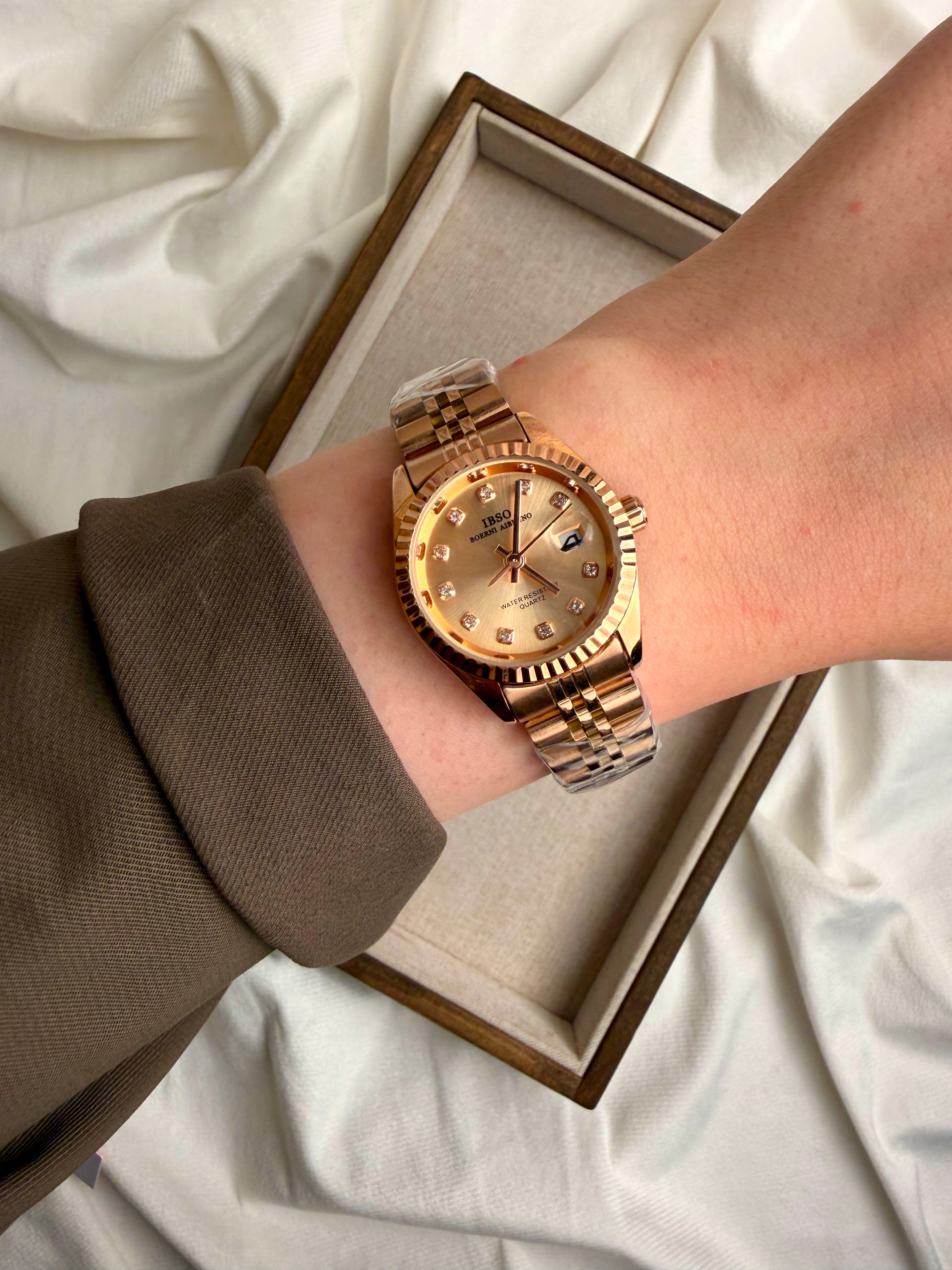 Ibso rose gold circular original
