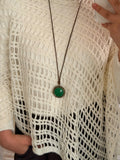 Green pendant necklace