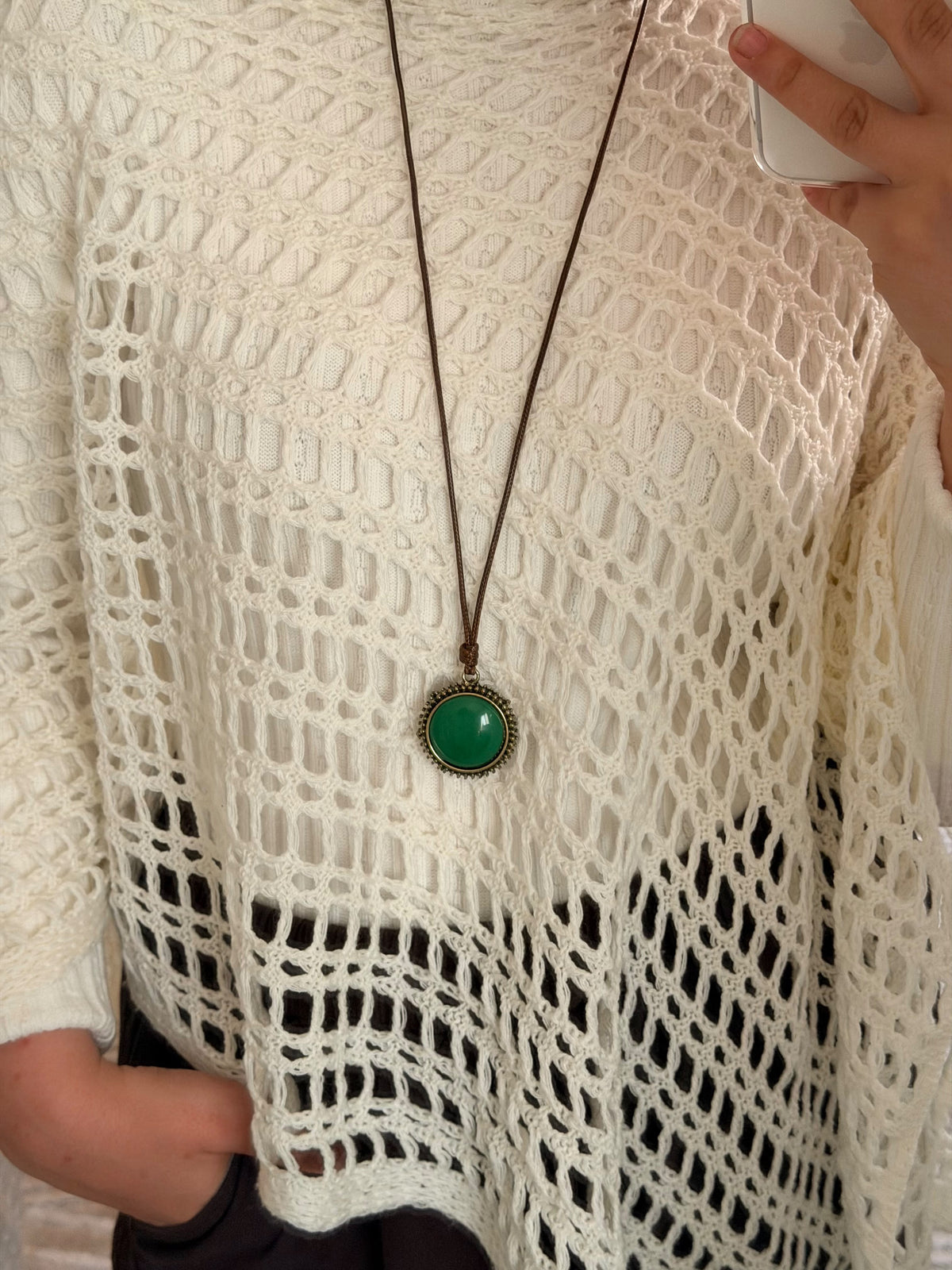 Green pendant necklace