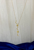 gold charms gold sun drop necklace