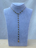Olive Y-Drop Necklace