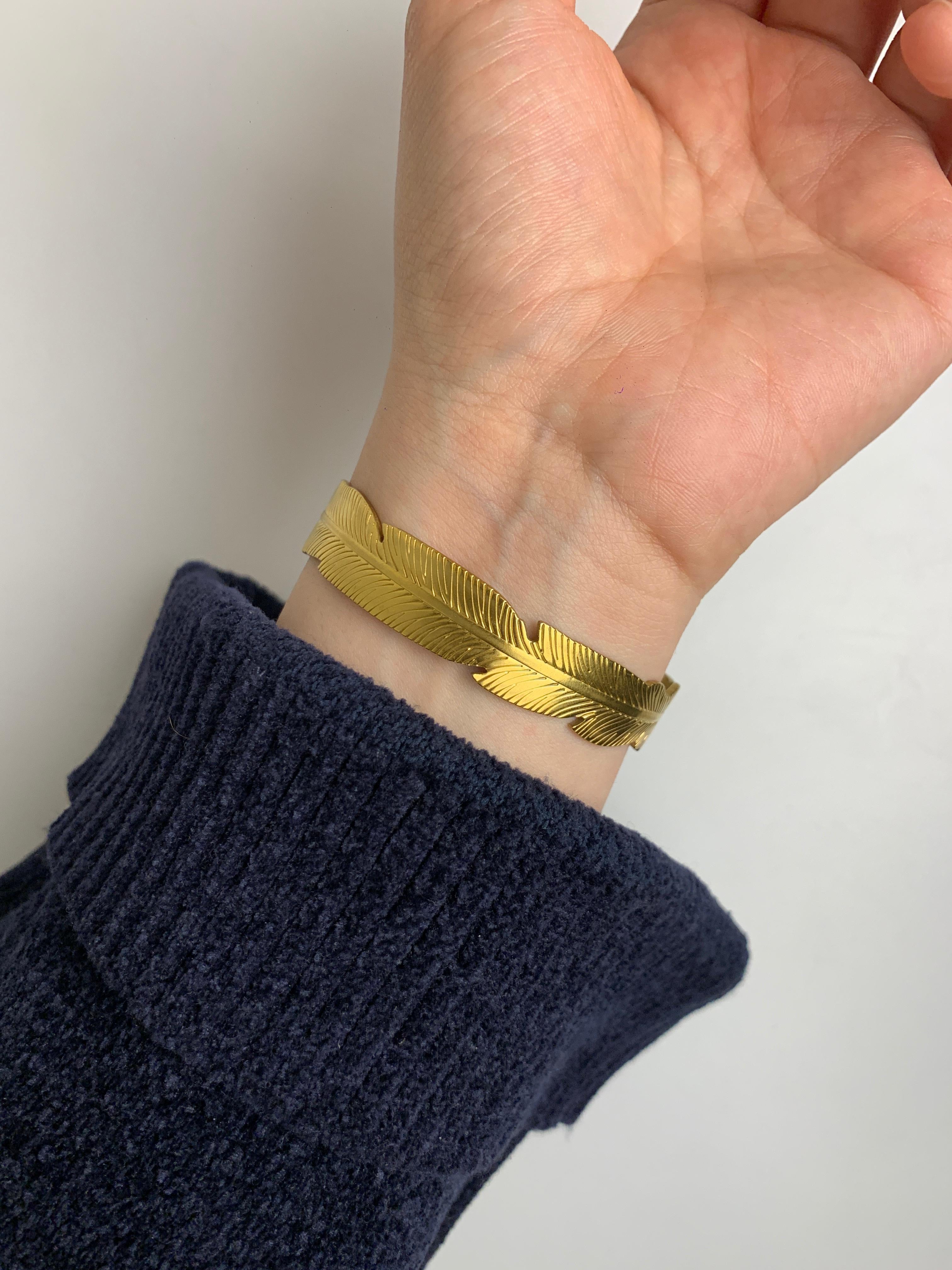 Feather Gold bracelet