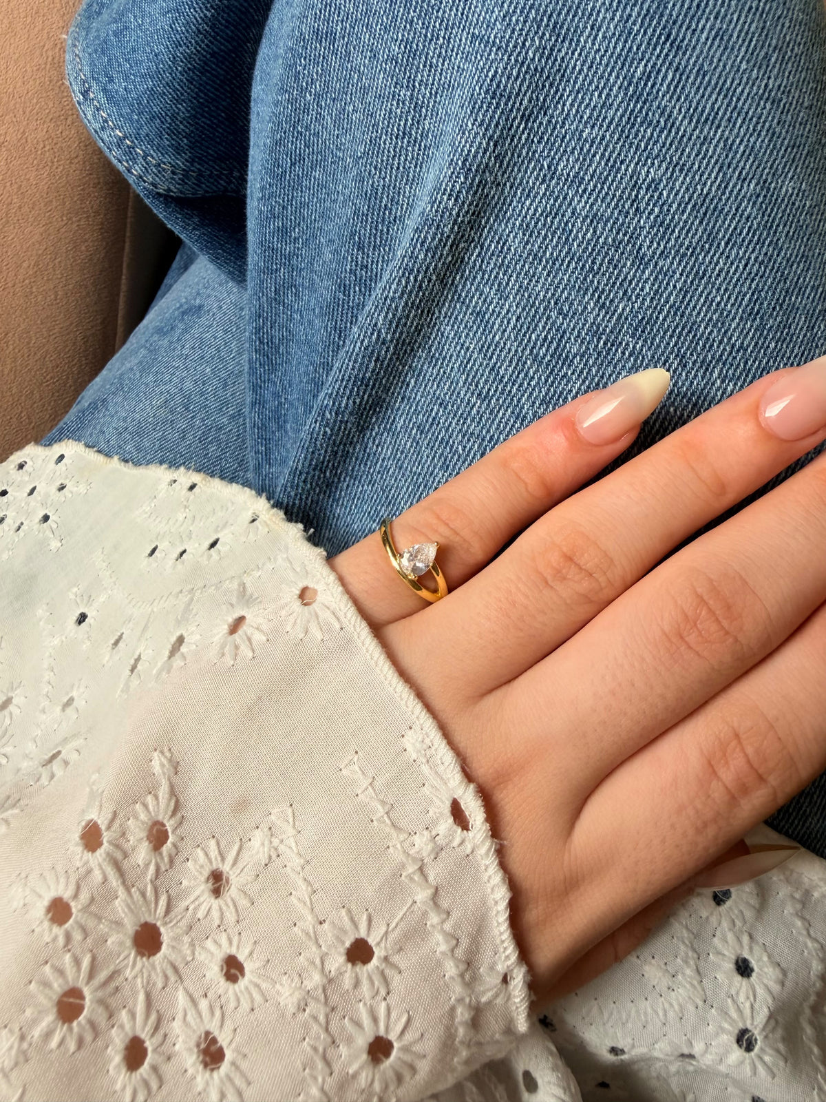 Pinky ring with big stone