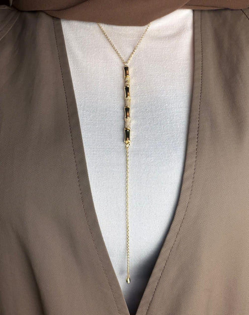 Bamboo Drop Necklace