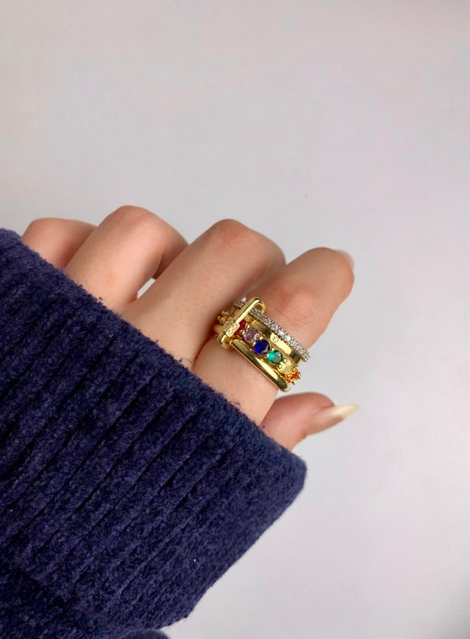 Colored layers Ring