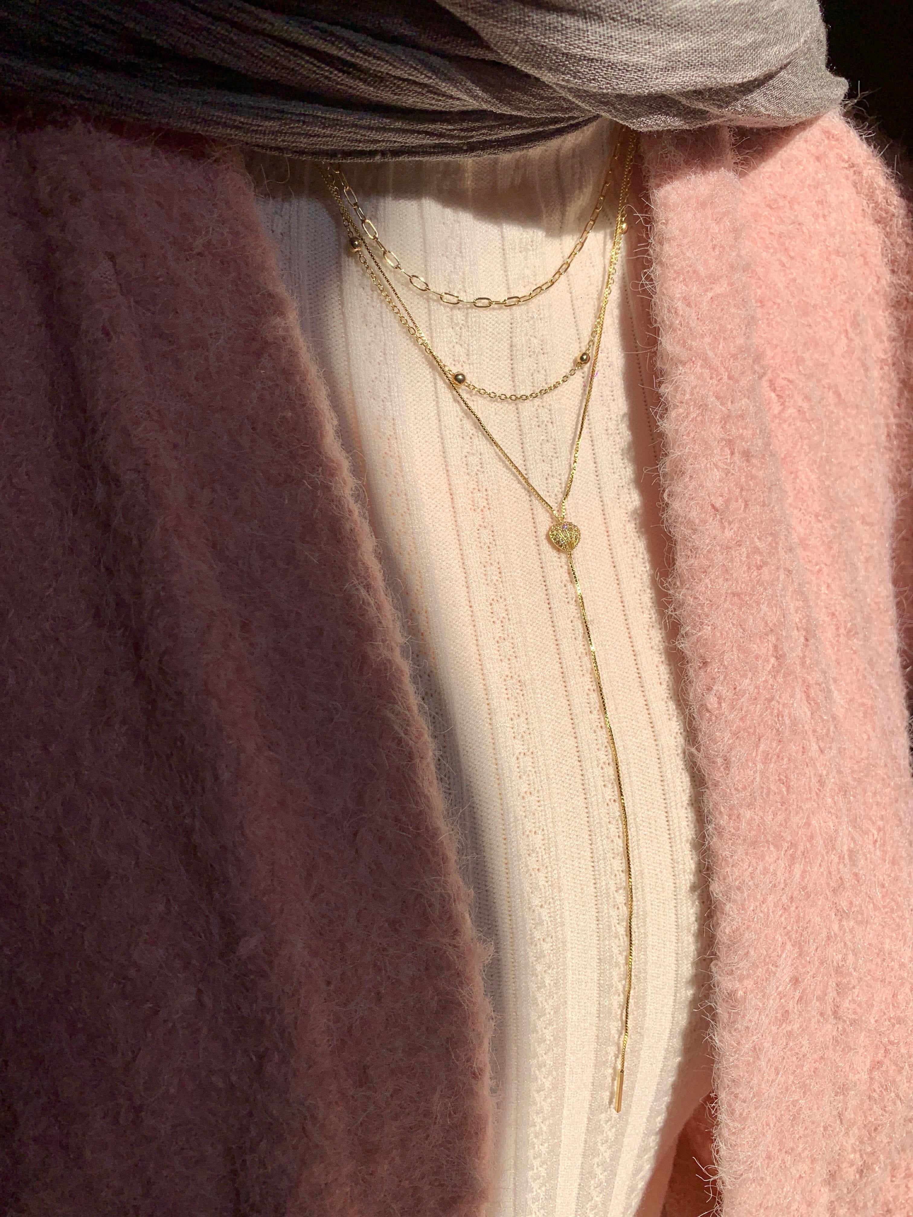 3Layers gold necklace