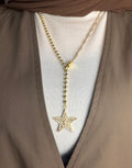 Star drop necklace
