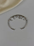 Charm silver bracelet