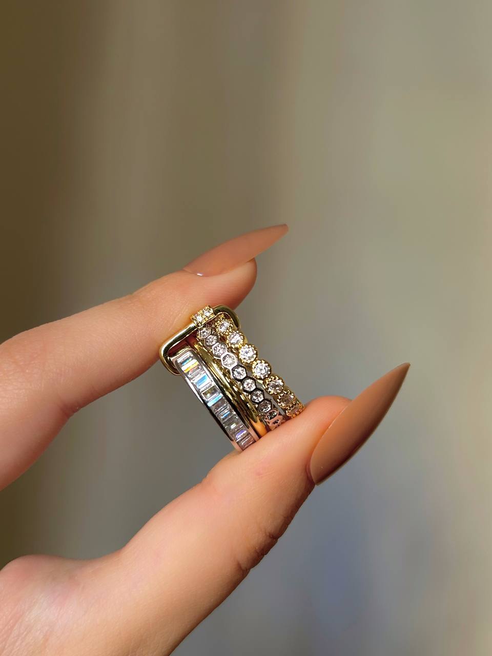 Diamond layers ring