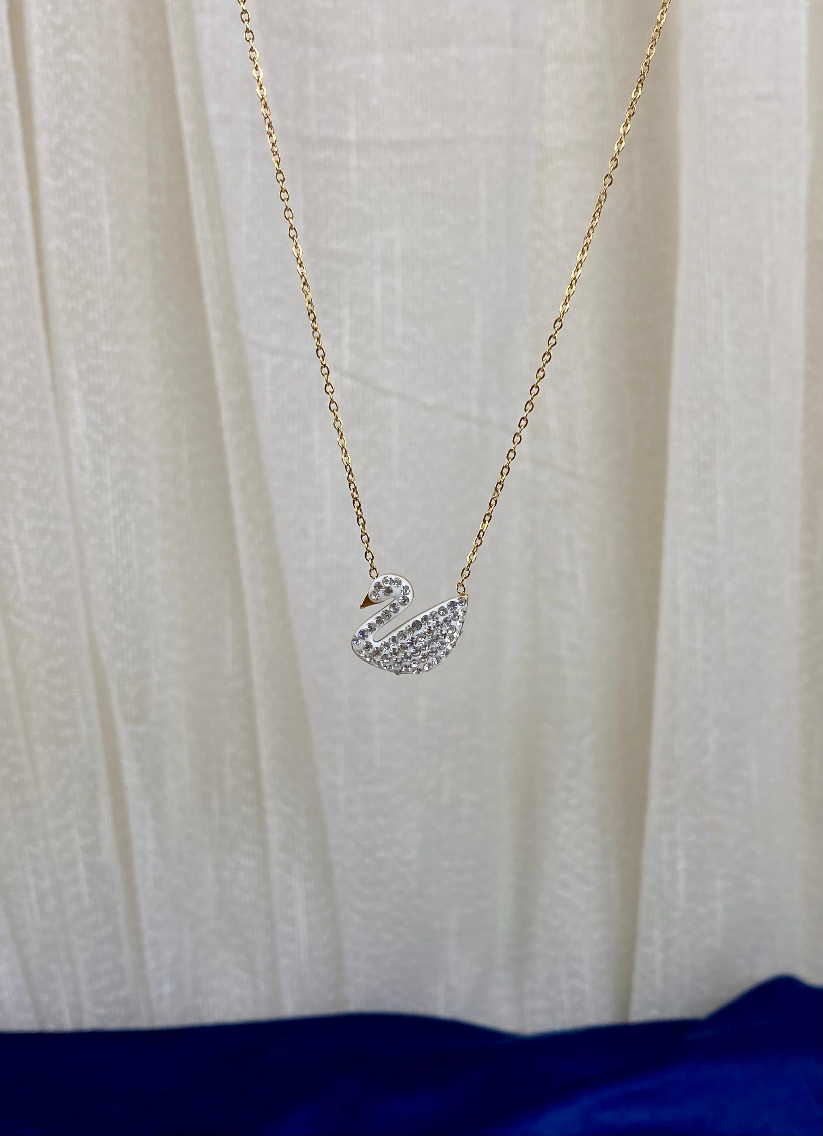 Swarovski swan Necklace