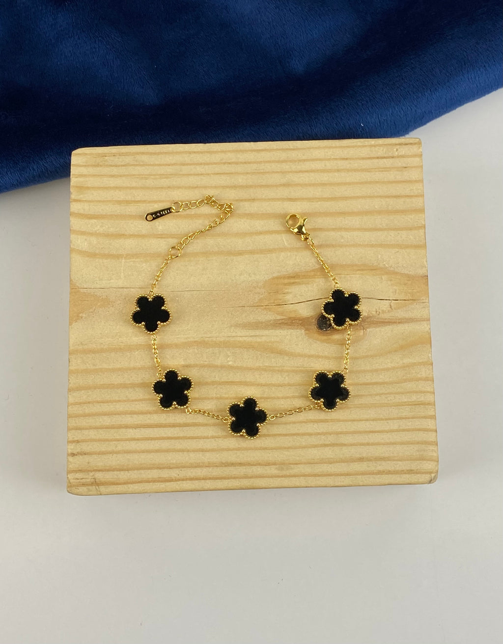flower black bracelet