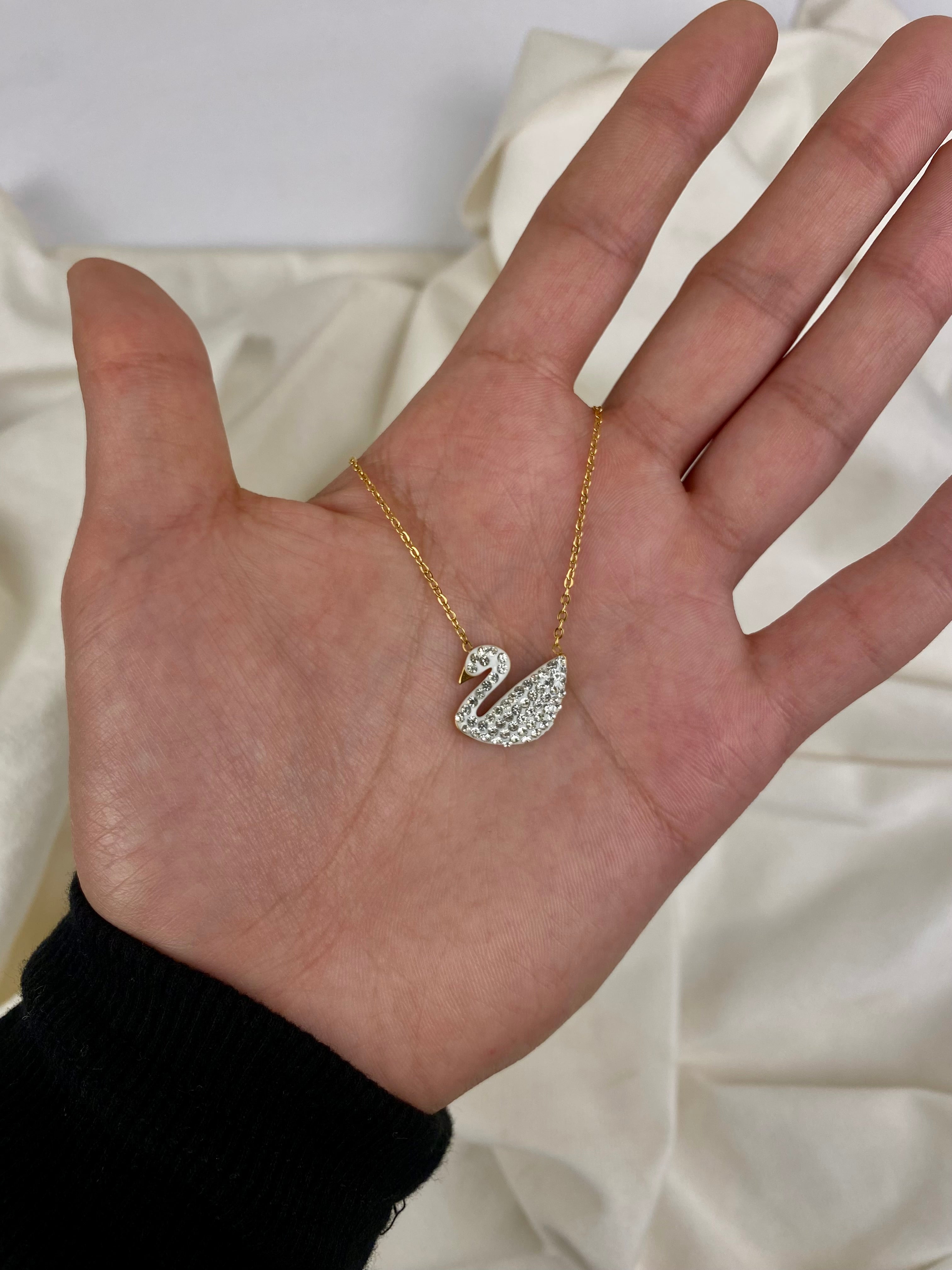 Swarovski swan Necklace
