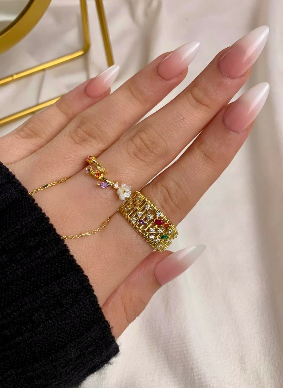 Colorful Glam Ring