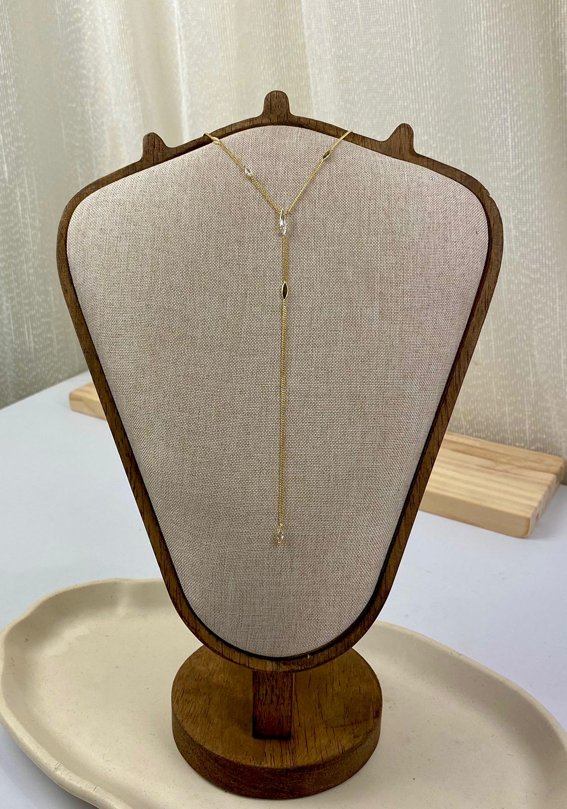 Diamond drop necklace